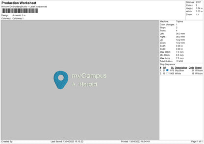 Campus Embroidery 4 Files