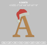 A Santa Embroidery File 6 sizes