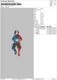 Aang Power Embroidery File 4 size