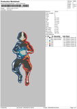 Aang Power Embroidery File 4 size