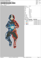 Aang Power Embroidery File 4 size