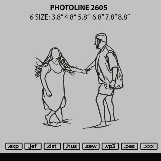 Photoline 2605 Embroidery File 6 sizes