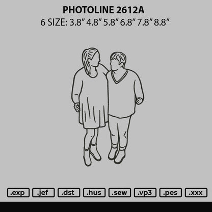 Photoline 2612a Embroidery File 6 sizes