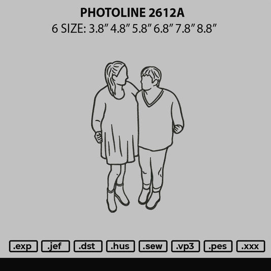 Photoline 2612a Embroidery File 6 sizes