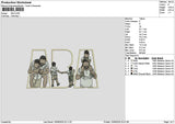 Aba Photoflat Embroidery File 6 sizes