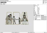 Aba Photoflat Embroidery File 6 sizes