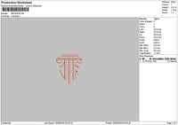 Logo 1909 Embroidery File 6 sizes