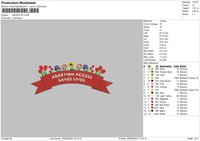 Saves Lives Embroidery File 4 sizes