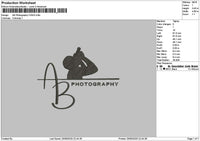Photographytext 2409 Embroidery File 6 sizes