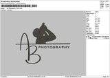 Photographytext 2409 Embroidery File 6 sizes