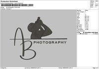 Photographytext 2409 Embroidery File 6 sizes