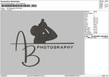 Photographytext 2409 Embroidery File 6 sizes