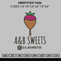 Sweetstext 0506 Embroidery File 6 sizes