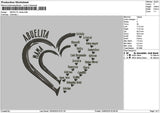 Abuelitatext Embroidery File 6 sizes