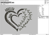 Abuelitatext Embroidery File 6 sizes