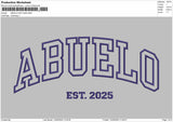 ABUELO Embroidery File 6 Size
