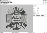 Ace Carpentry Embroidery File 4 size