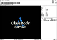 Classtext 1806 Embroidery File 6 sizes