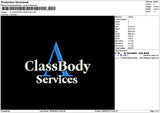 Classtext 1806 Embroidery File 6 sizes