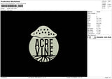 Acretext Embroidery File 6 sizes