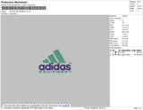 Adidas Aquipment Embroidery File 4 size