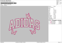 Adidas Outline Embroidery File 6 sizes