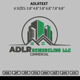 Adlrtext Embroidery File 6 sizes