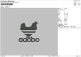 Adobo Embroidery File 6 sizes