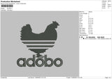 Adobo Embroidery File 6 sizes