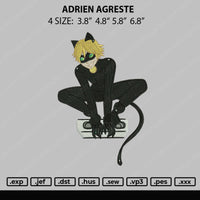 Adrien Agreste Embroidery File 4 size