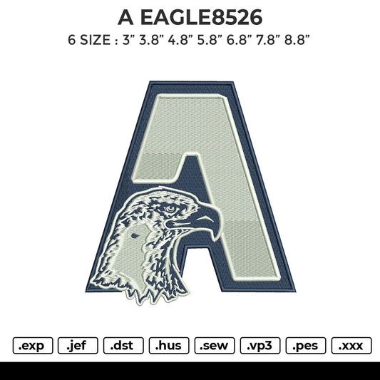 A EAGLE8526 Embroidery File 6 sizes