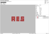 Aes Embroidery File 5 size