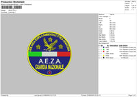 Aeza Embroidery File 6 sizes