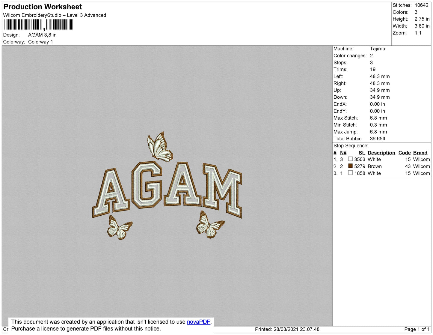 Agam Embroidery File 4 size