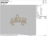 Agam Embroidery File 4 size