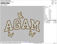 Agam Embroidery File 4 size