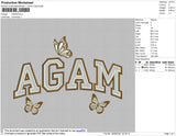 Agam Embroidery File 4 size