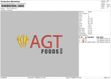 AGT Foods Embroidery File 5 sizes