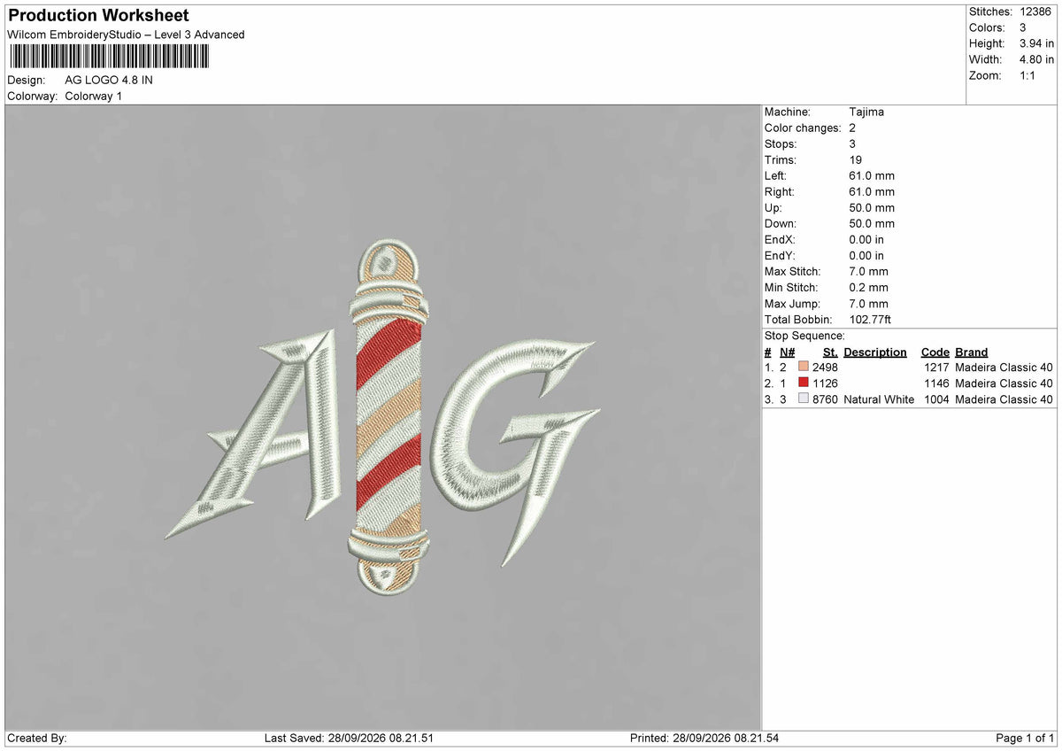 Ag Text Embroidery Machine Designs 2 Files