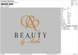 Beauty A Embroidery File 6 sizes