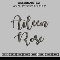 Aileenrose Embroidery File 6 sizes