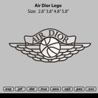 Air D1or Embroidery File 4 size