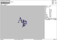 Aj Horse Embroidery File 6 sizes