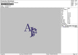 Aj Horse Embroidery File 6 sizes