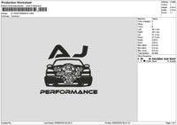 Ajtext Embroidery File 6 sizes