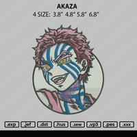 Akaza Embroidery File 4 size