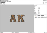 AK LV Embroidery File 4 size