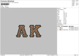 AK LV Embroidery File 4 size