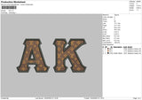 AK LV Embroidery File 4 size