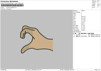 Aladin Hands V2 Embroidery File 6 sizes